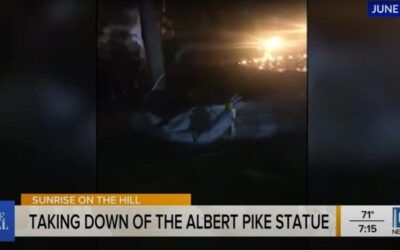 BLM toppled a DC Confederate statue in 2020, Trump made it right this week!