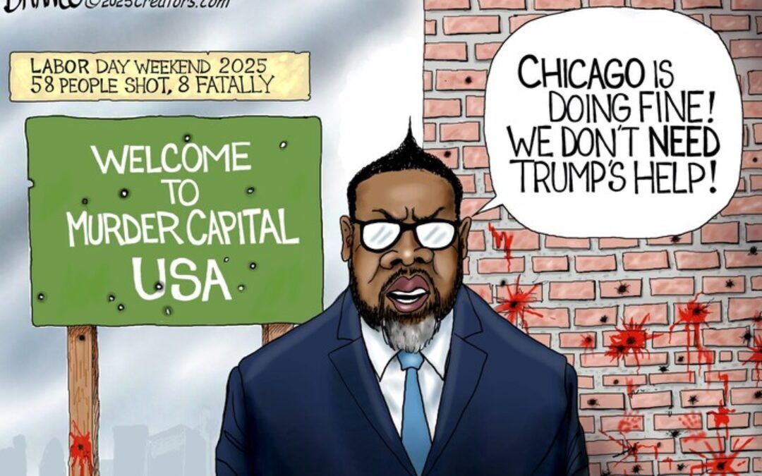 BS daily political cartoons: Chicago is doing fine!