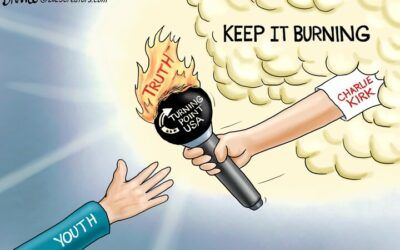 BS daily political cartoons: Floyd vs Kirk – we’re not the same