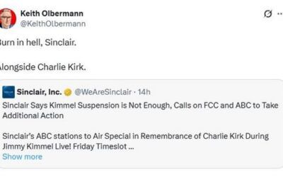 Former MSNBC host tells Charlie Kirk to ‘burn in Hell’ over Kimmel ousting