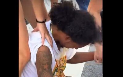 WATCH: Leftist learns the hard way, tries to trash a Charlie Kirk memorial… and catches BEAR SPRAY to the face