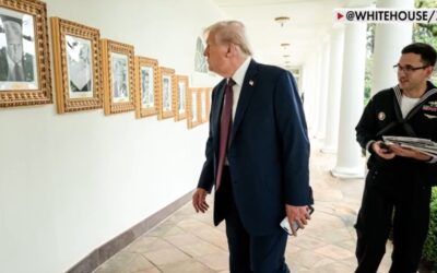 Trump debuts new presidential portrait wall with legit autopen pic in Biden’s place!