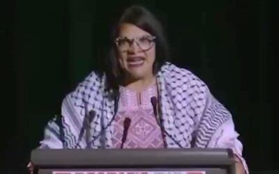 Foul mouthed Rashida Tlaib rouses the Jew-hating rabble: ‘motherf**kers! We ain’t going anywhere’