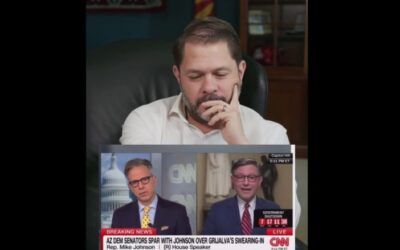 ‘He should be happy I had my arms folded’: Gallego says he had to restrain himself when talking to Speaker Johnson