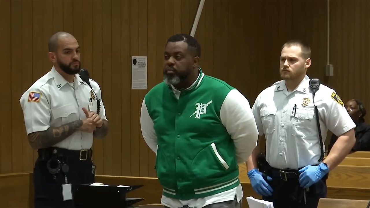 Indicted Massachusetts Gov. Maura Healey aide LaMar Cook was arraigned Wednesday in Springfield District Court on charges related to alleged cocaine trafficking. (Screenshot via Springfield District Court)
