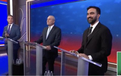 Moderator presses Mamdani on Hochul snub as he fumbles praise for her job