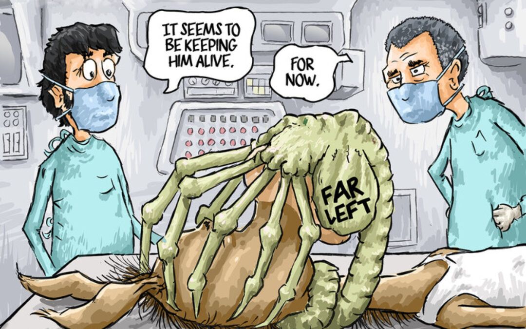 BS daily political cartoons: Donkey on life support
