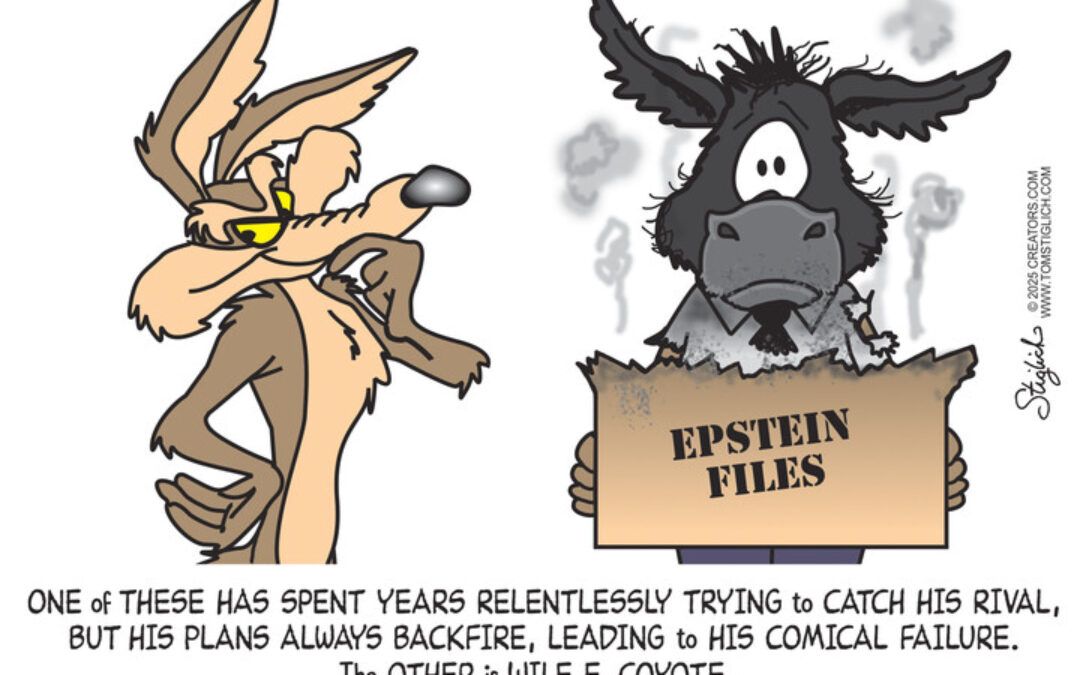 BS political cartoons of the week: The different between Dems and Wile E. Coyote