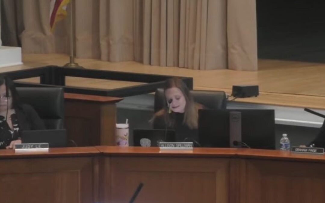 Parents confront crying school board member who compared Turning Point USA to KKK at raucous meeting
