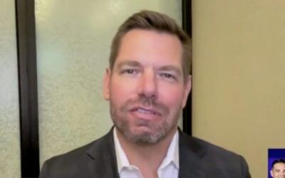 Eric Swalwell claims with straight face he ‘doesn’t wake up every day’ to fight Trump