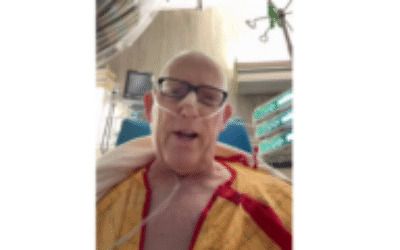 Cancer-stricken Scott Adams goes live from hospital room
