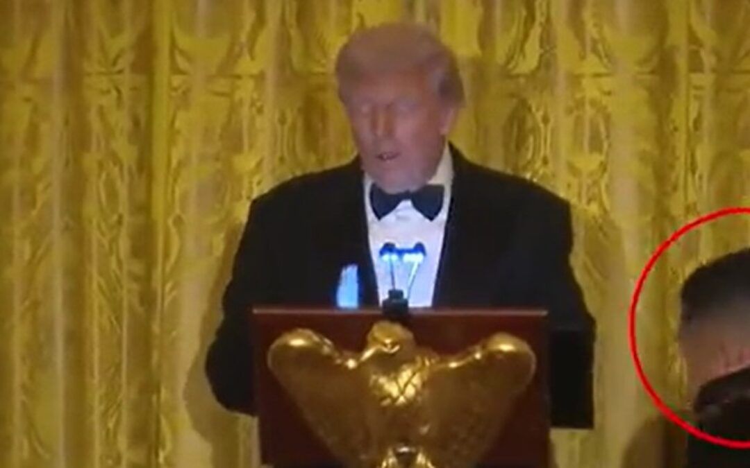 Trump scores huge Dad points for introducing ‘big fan’ Barron to special guest at White House Dinner