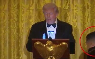 Trump scores huge Dad points for introducing ‘big fan’ Barron to special guest at White House Dinner