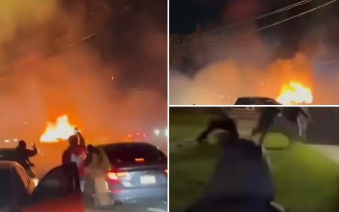 Mob torches car, beats homeowners in Queens for no reason