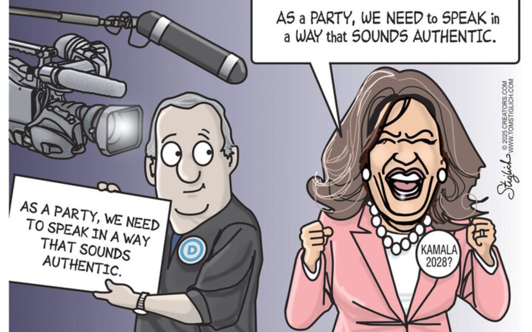 BS political cartoons of the week: Teleprompter authenticity