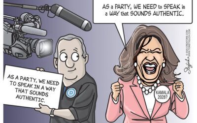 BS political cartoons of the week: Teleprompter authenticity