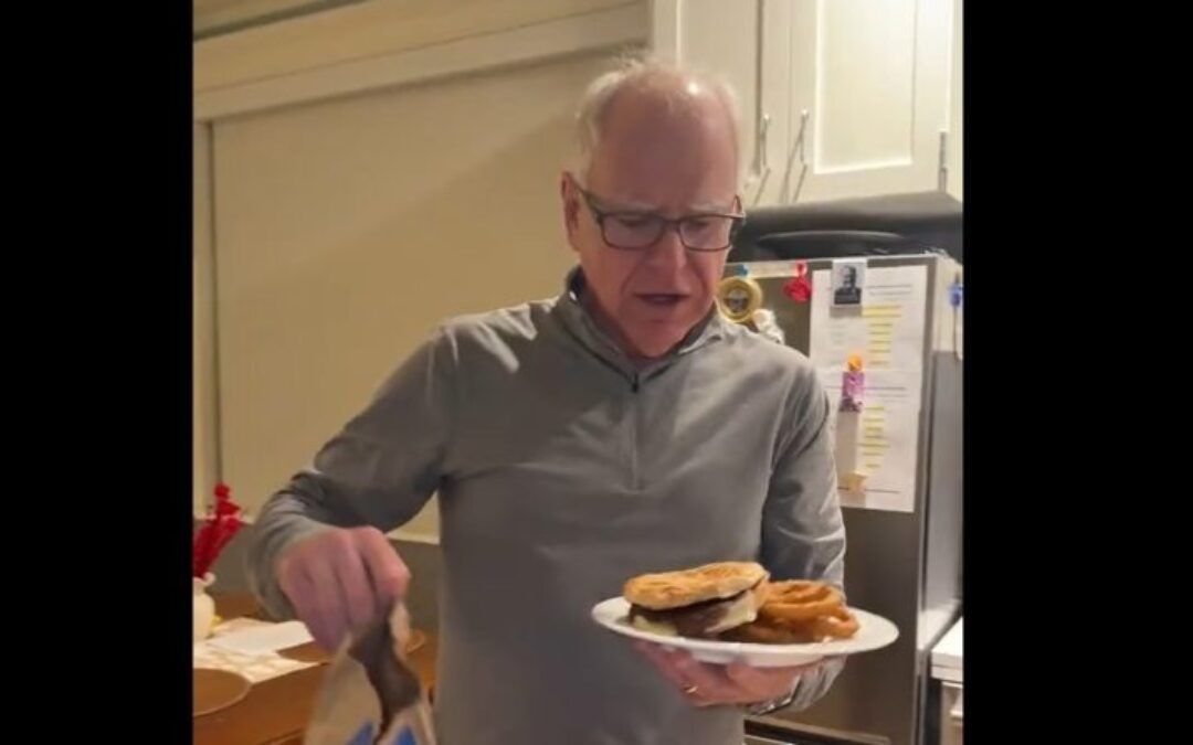Tim Walz wants everyone to know he eats fast food just like you