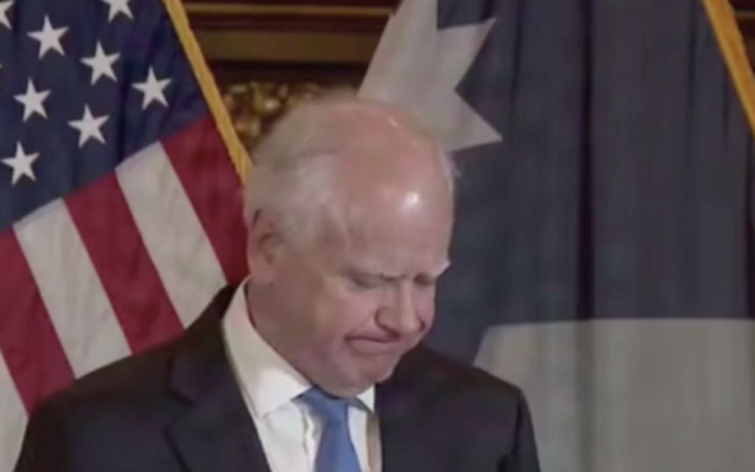 Reporters rage at Tim Walz as he flees without taking any questions