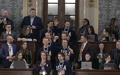 Celebrating gold, unity: Jewish athletes among those honored at State of the Union