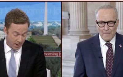 ‘Morning Joe’ host reminds Chuck Schumer Americans want voter ID–but he doesn’t seem to care