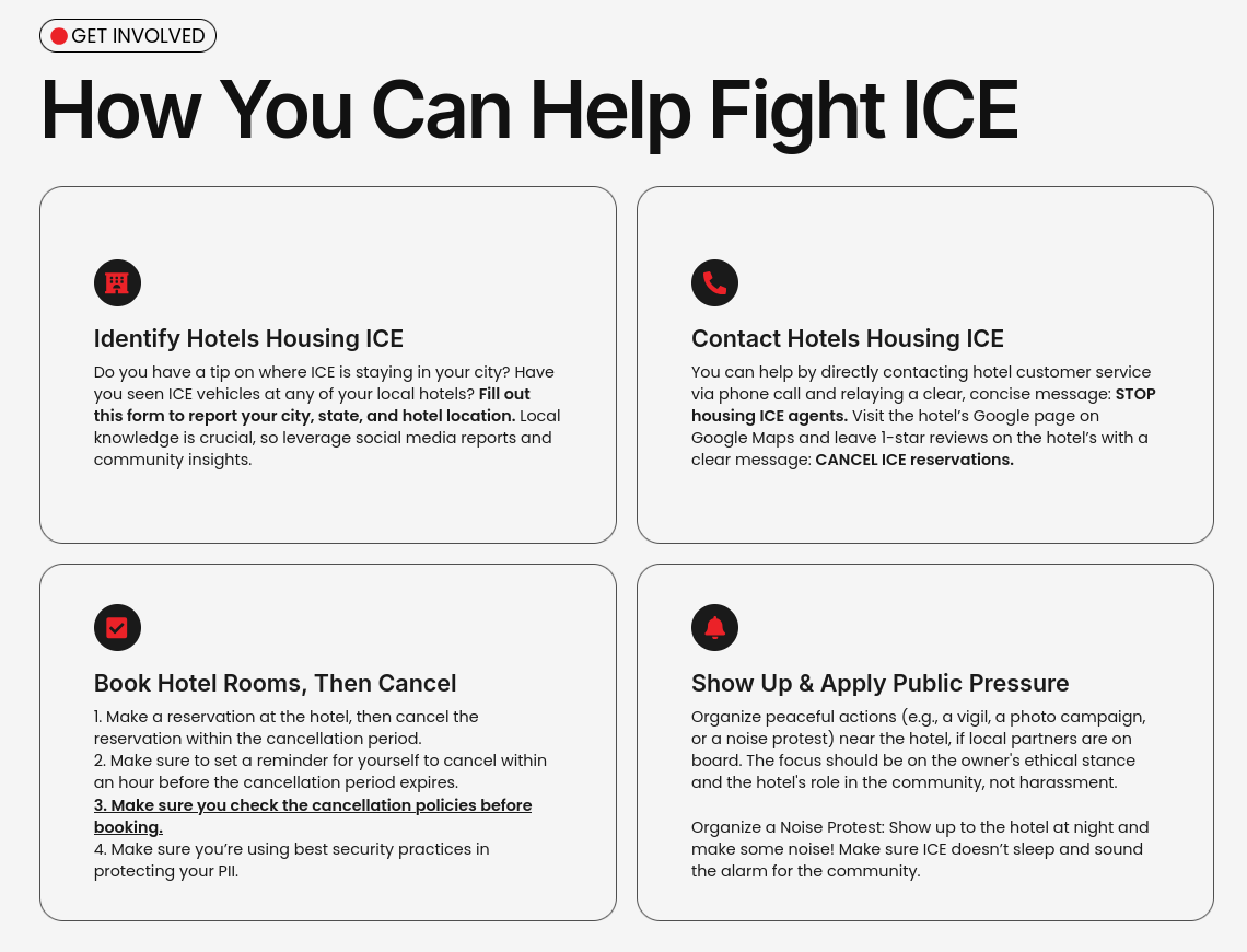 Screenshot/nohousingforice.com