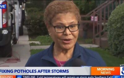 Mayor Bass struggles with LA potholes, plays Trump card to shift focus