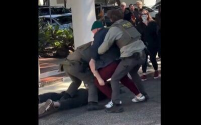 Lawyer tackled to ground by feds after Santa Barbara police provide ‘safe place’ for anti-ICE mob