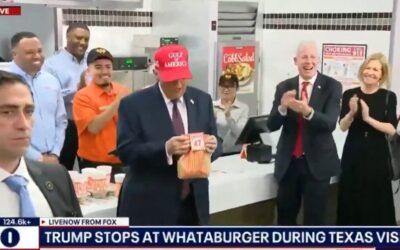 Trump gets rousing Texas welcome at Corpus Christi Whataburger