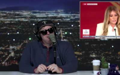 Tim Dillon does his best Melania Trump impression when poking fun at White House robot event