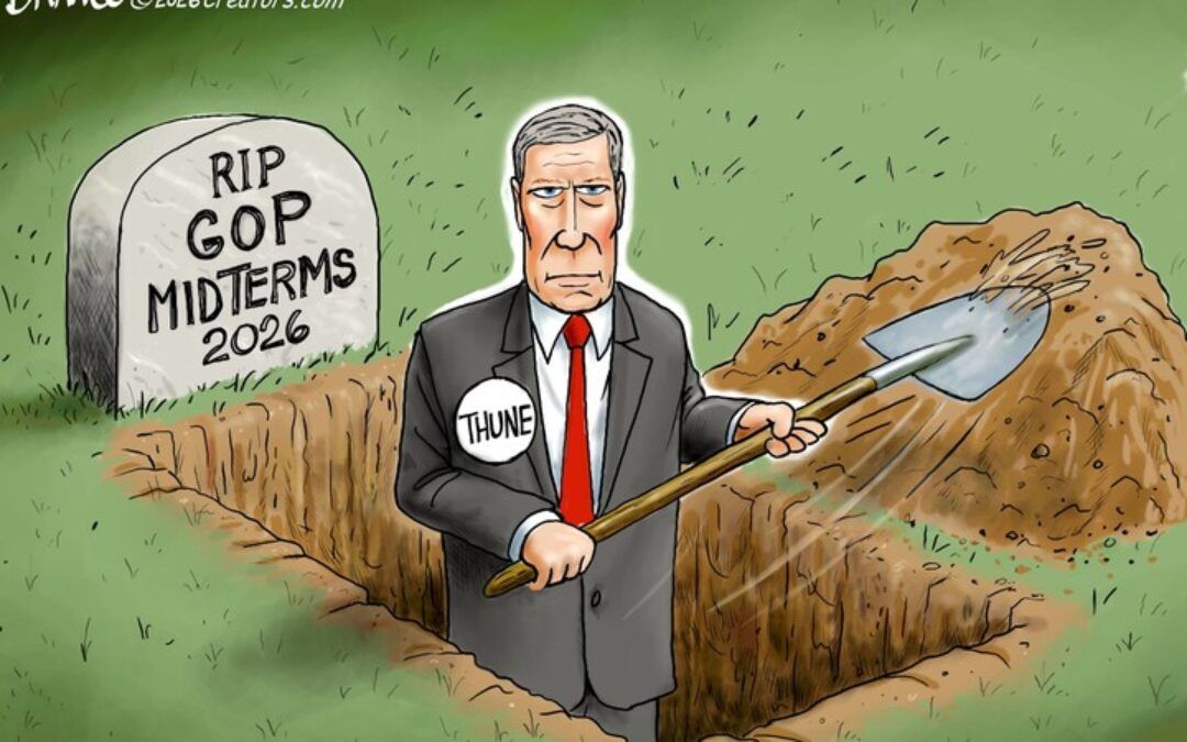 BS daily political cartoons: Thune’s plot big enough for whole GOP
