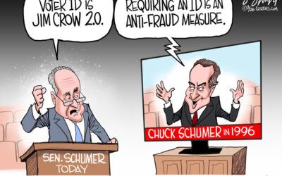 BS daily political cartoons: Schumer debates himself