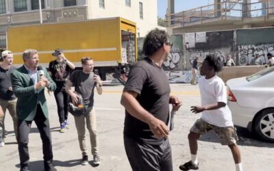 James O’Keefe violently attacked on Skid Row while exposing ballot fraud in LA
