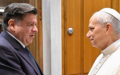 JB Pritzker shares newfound love for Pope Leo after blatantly defying him on assisted suicide bill