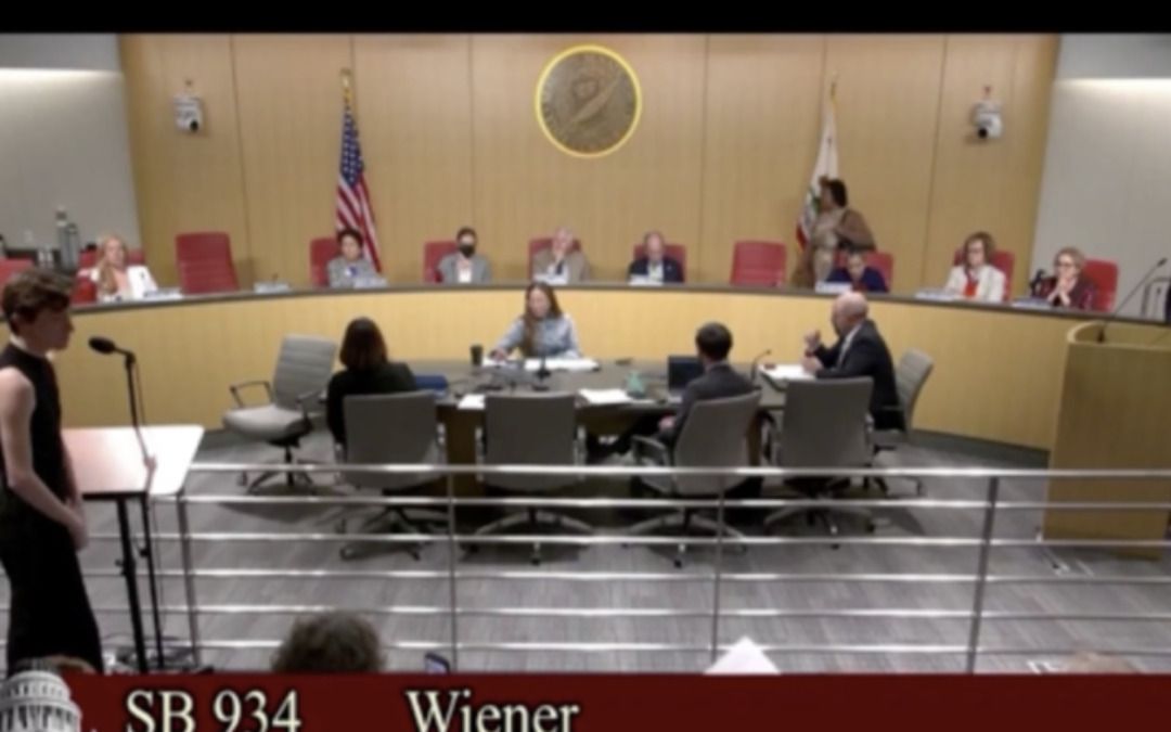 California’s most degenerate lawmaker listens stone faced as man describes horrors of minors’ trans procedures