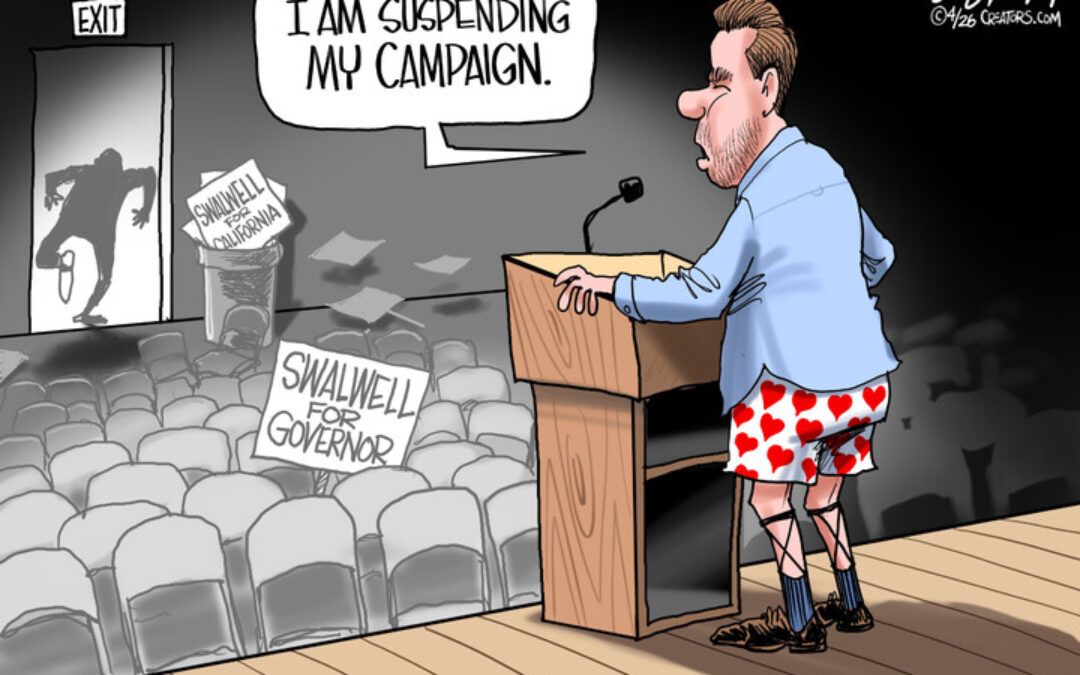 BS daily political cartoons: Tampon Tim is cut off