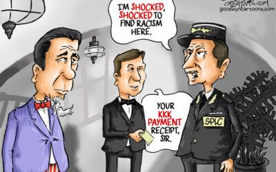BS daily political cartoons: Your KKK payment receipt, sir