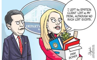 BS daily political cartoons: I left the Epstein client list on my desk …