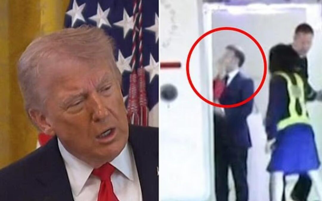 Macron loses it after Trump mocks him being smacked in the face by his wife