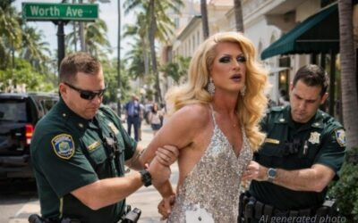 Bejeweled crossdressing bandit struts down Palm Beach’s wealthiest street wearing stolen gown