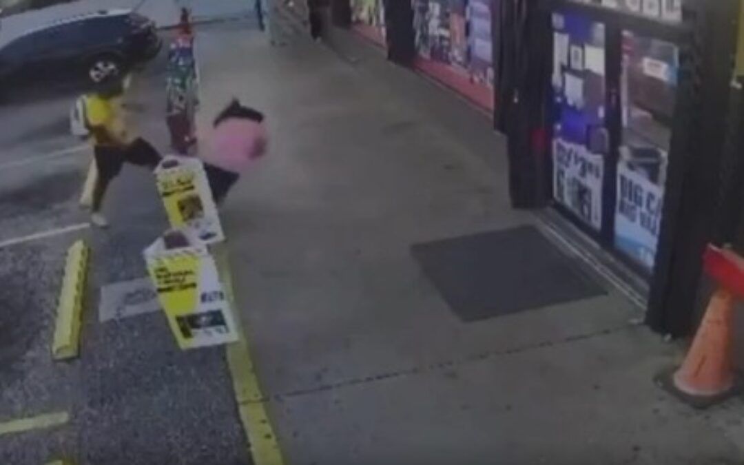 Trump shares gruesome video of Haitian illegal viciously killing women with hammer at gas station