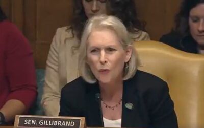 ‘You’re the witness!’ Gillibrand loses grip during screaming match with Sean Duffy