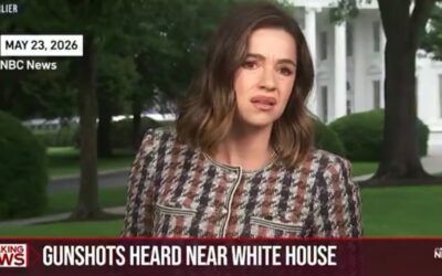 NBC reporter’s White House shooting reaction becomes instant meme gold – she leans into the fun