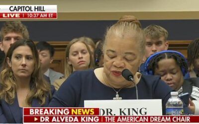 Dem tries to ambush Alveda King while she was torching SPLC; his mistake ends with ‘cutting penises off’ line