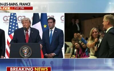 ‘I’m blaming JD’: Trump jokes with Doocy after Fox News pro came at him with two zingers