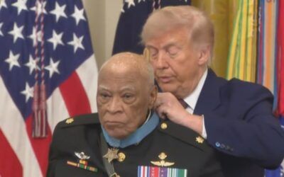 Trump honors Vietnam Marine legend who carried scars, grief and 19 bullet wounds home