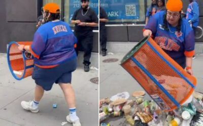 Knicks fan fired for dumping, stealing city trashcan revealed to be former JPMorgan DEI executive