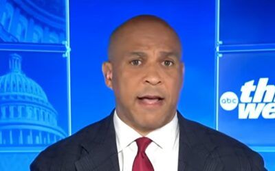 Cory Booker reaches for safest political word ever invented as dumpster fire candidate blows up