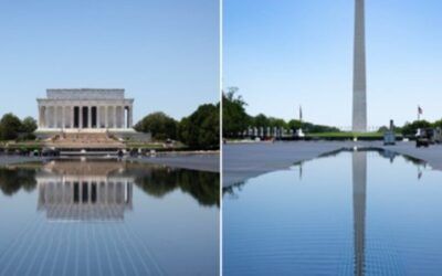 President Trump accuses vandals of sabotaging reflecting pool with chemicals