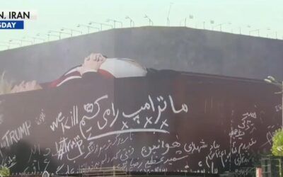 Iran reveals giant mural of US president dead in a coffin: ‘We kill Trump’