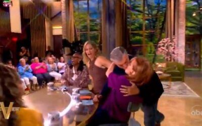 Everyone laughs off Joy Behar sexually harassing guest with surprise kiss and jokes about ‘mounting’ – but if she were a man?